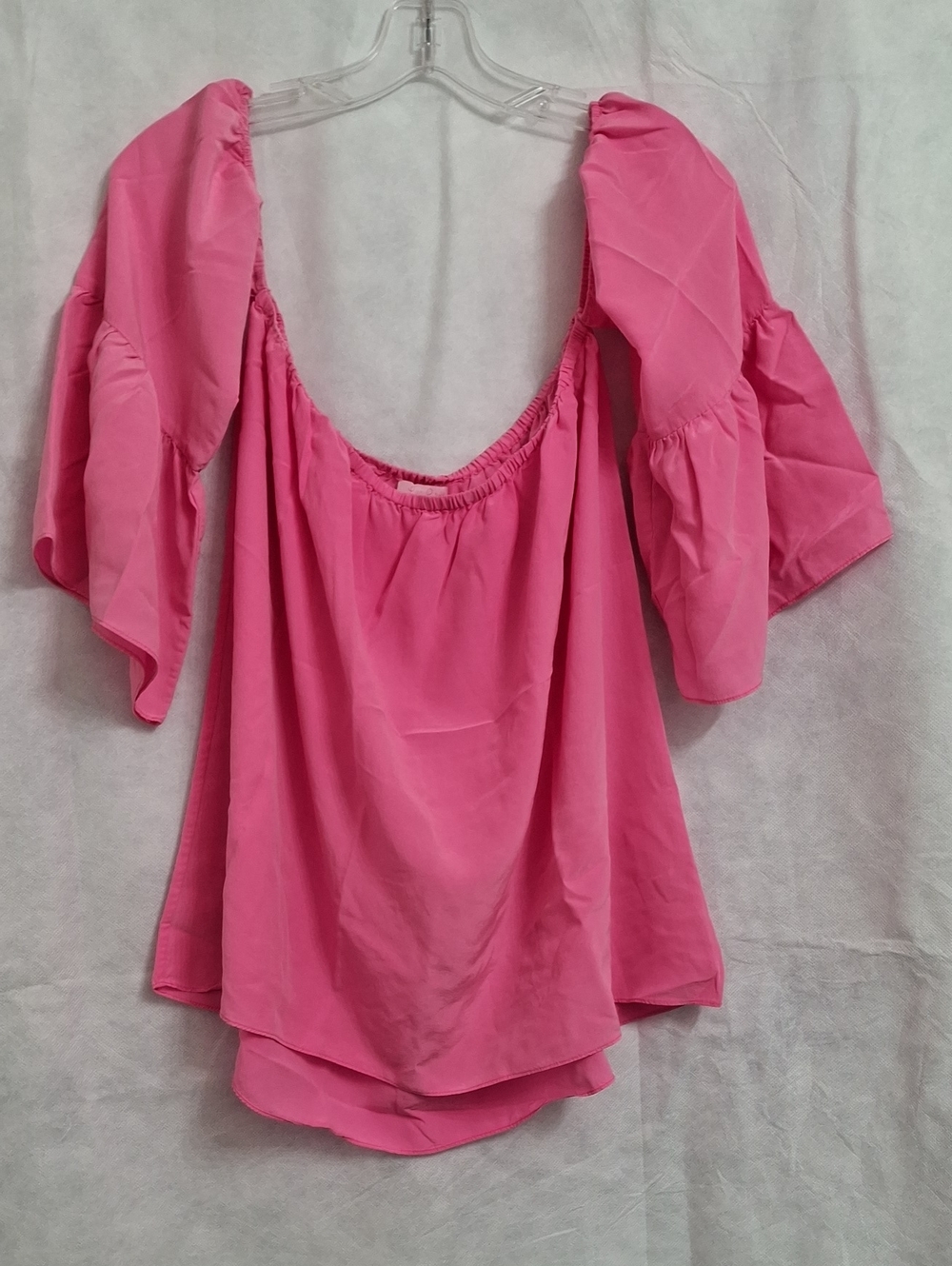 Lilly Pulitzer Hot Pink Off-Shoulder Tunic